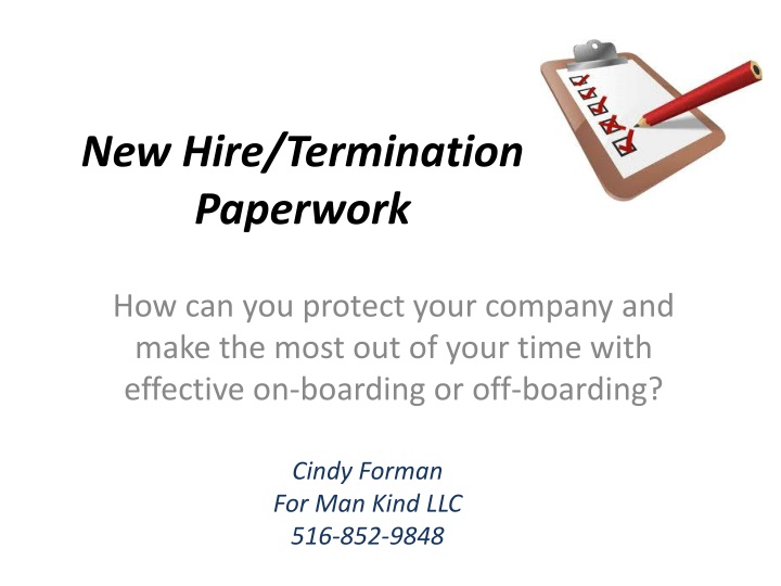 new hire termination paperwork