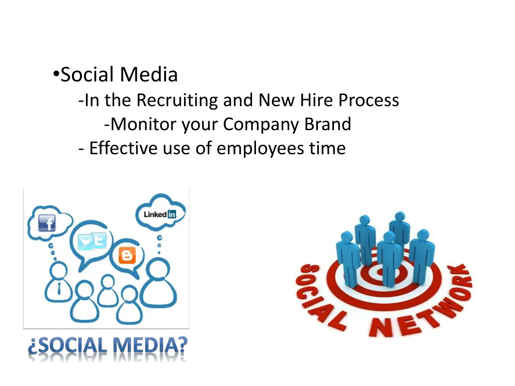 social media in the recruiting and new hire