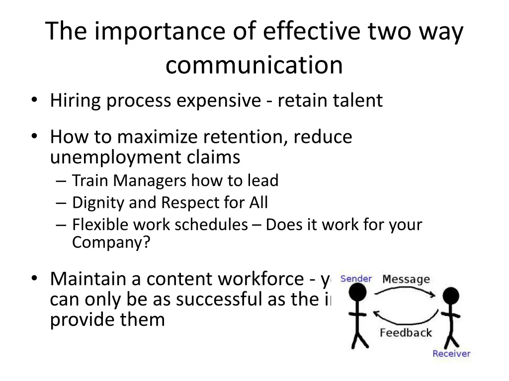 the importance of effective two way communication