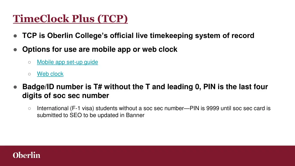 timeclock plus tcp