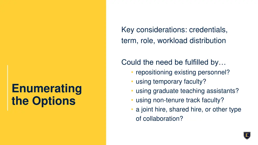 key considerations credentials term role workload