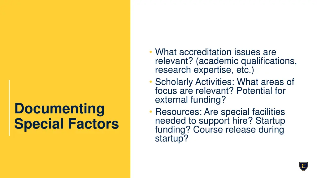 what accreditation issues are relevant academic