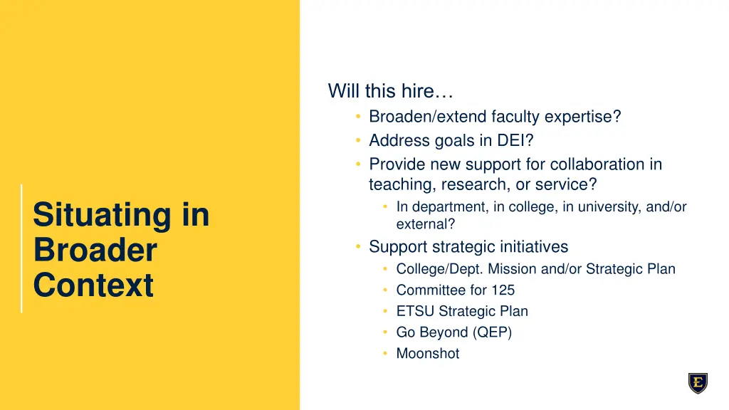will this hire broaden extend faculty expertise