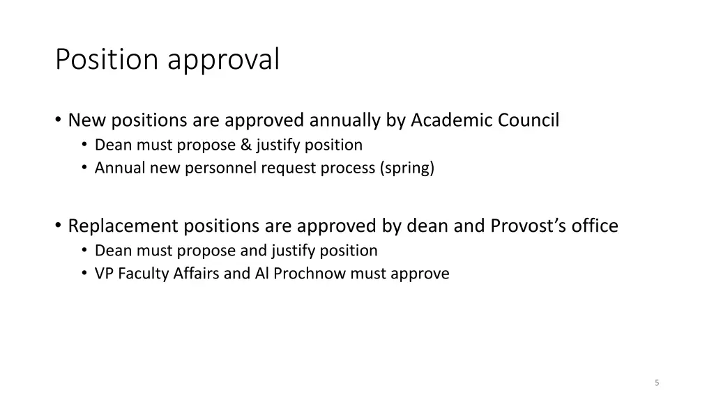 position approval