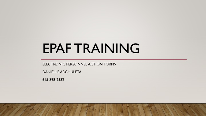 epaf training