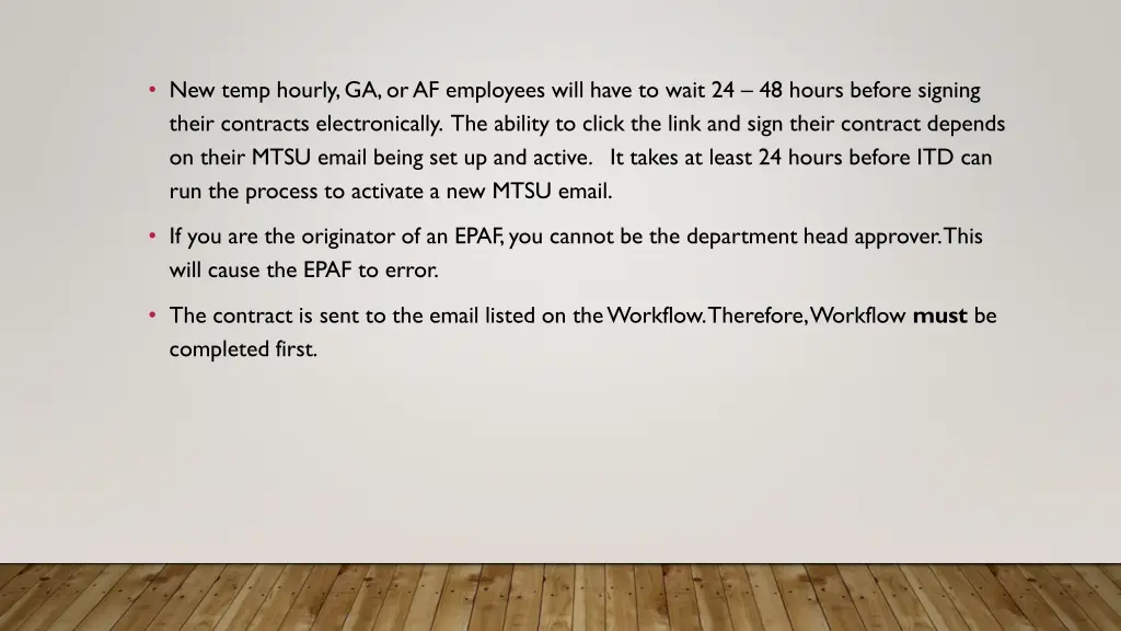 new temp hourly ga or af employees will have