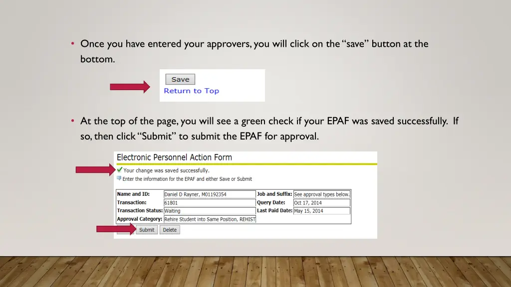 once you have entered your approvers you will