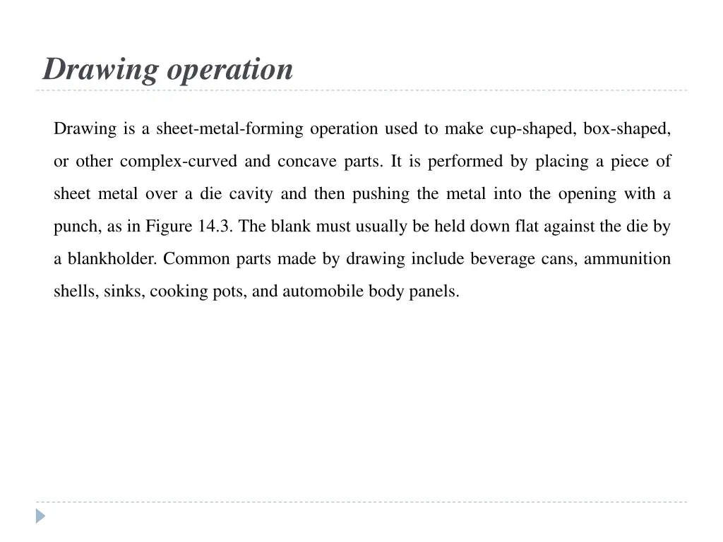 drawing operation