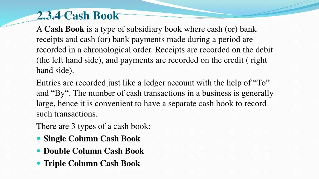 2 3 4 cash book a cash book is a type