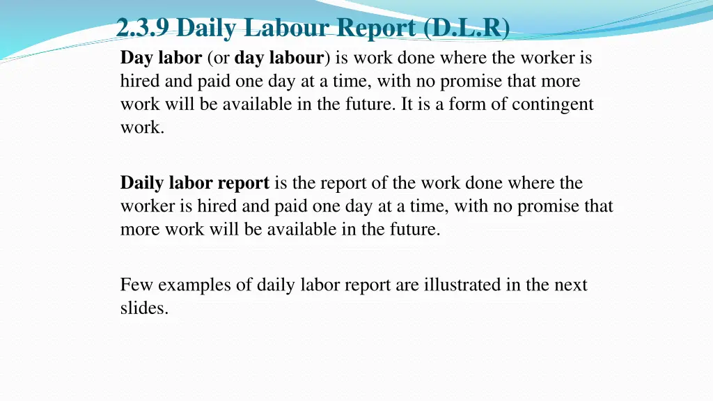 2 3 9 daily labour report d l r day labor