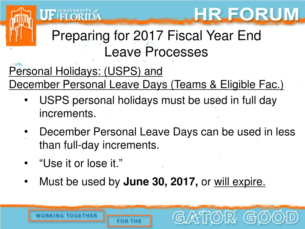 preparing for 2017 fiscal year end leave