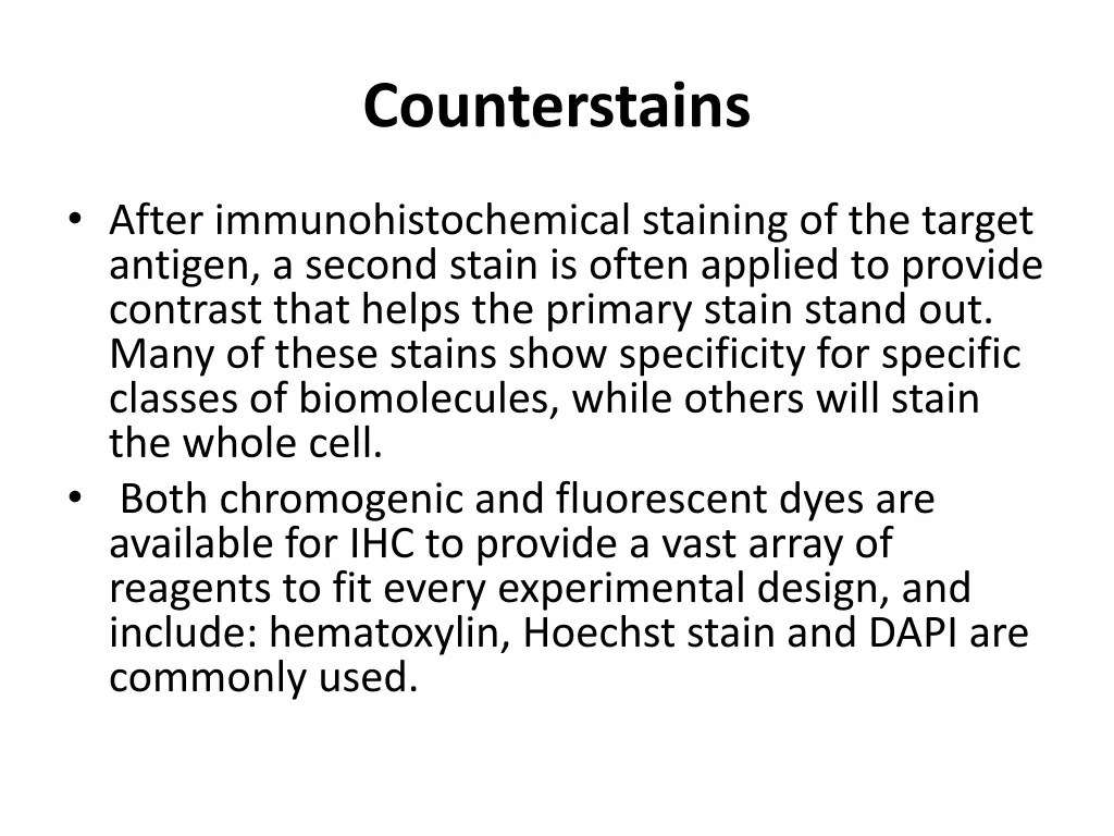 counterstains