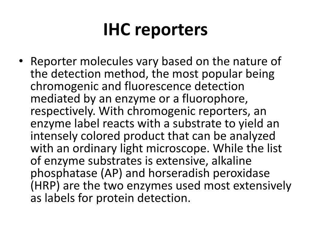 ihc reporters