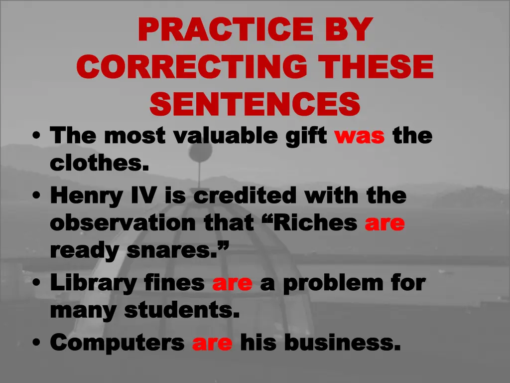 practice by practice by correcting these 1