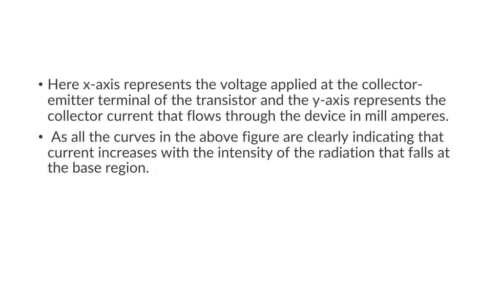 here x axis represents the voltage applied
