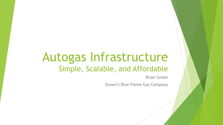 autogas infrastructure simple scalable