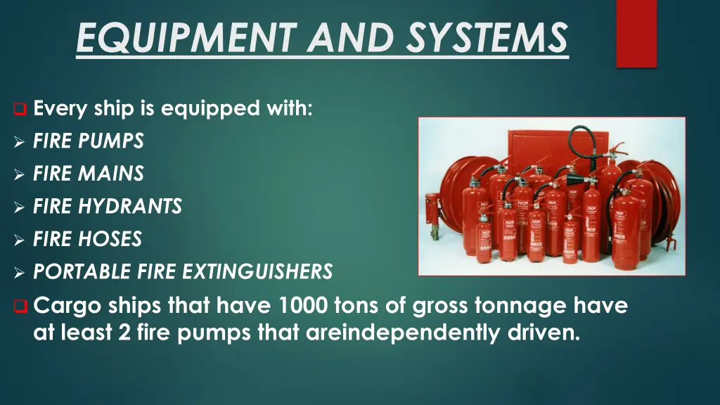 equipment and systems