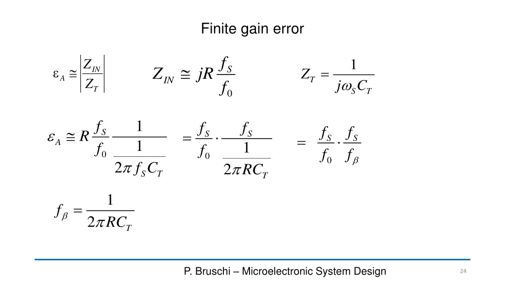 finite gain error 1
