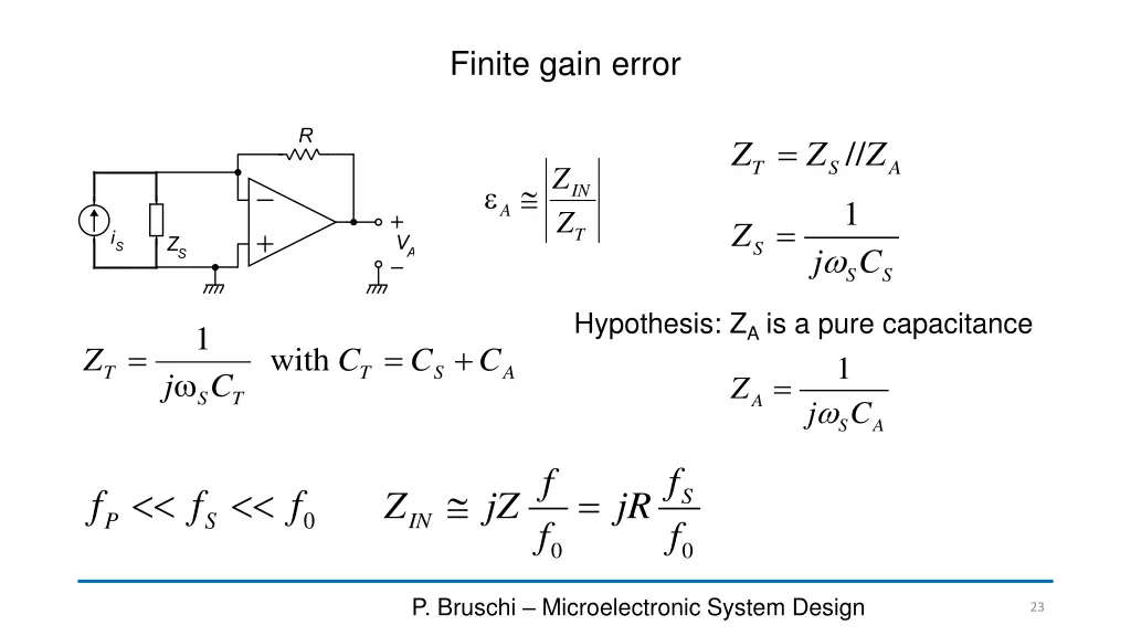 finite gain error