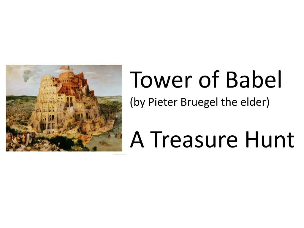 tower of babel by pieter bruegel the elder 1