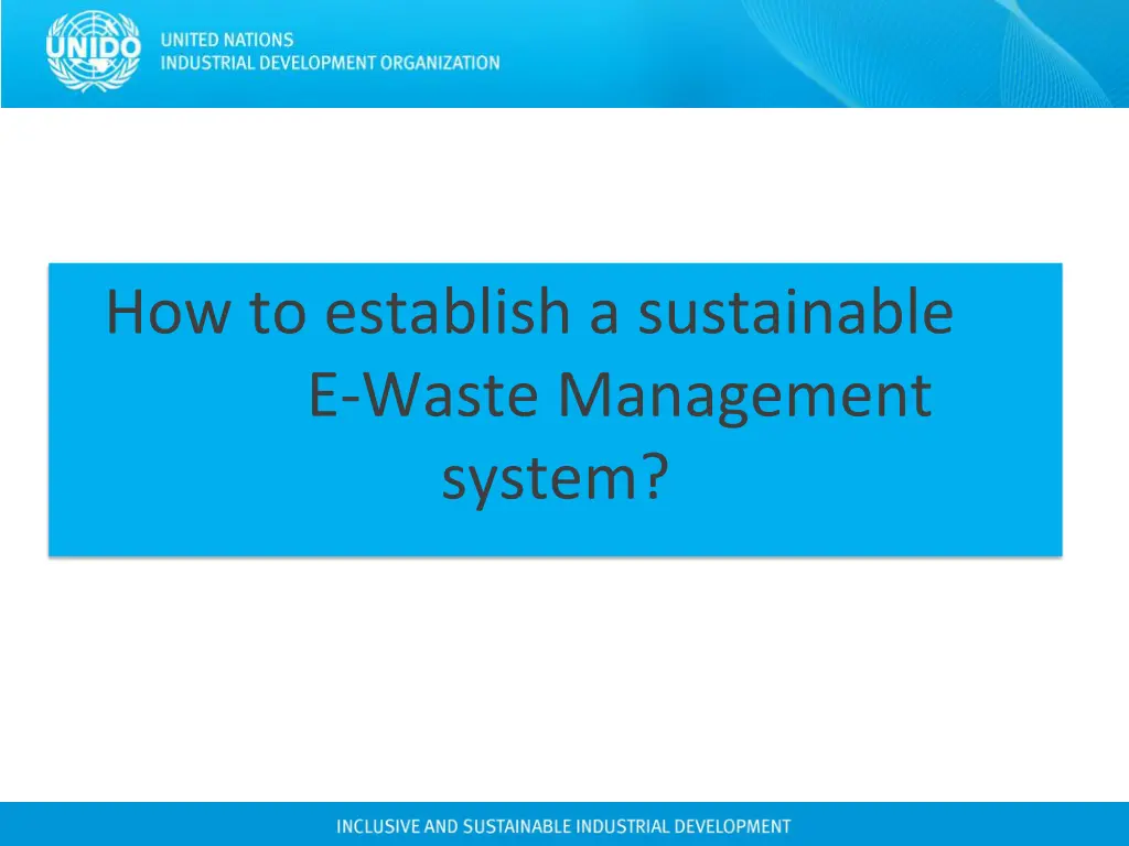 how to establish a sustainable e waste management