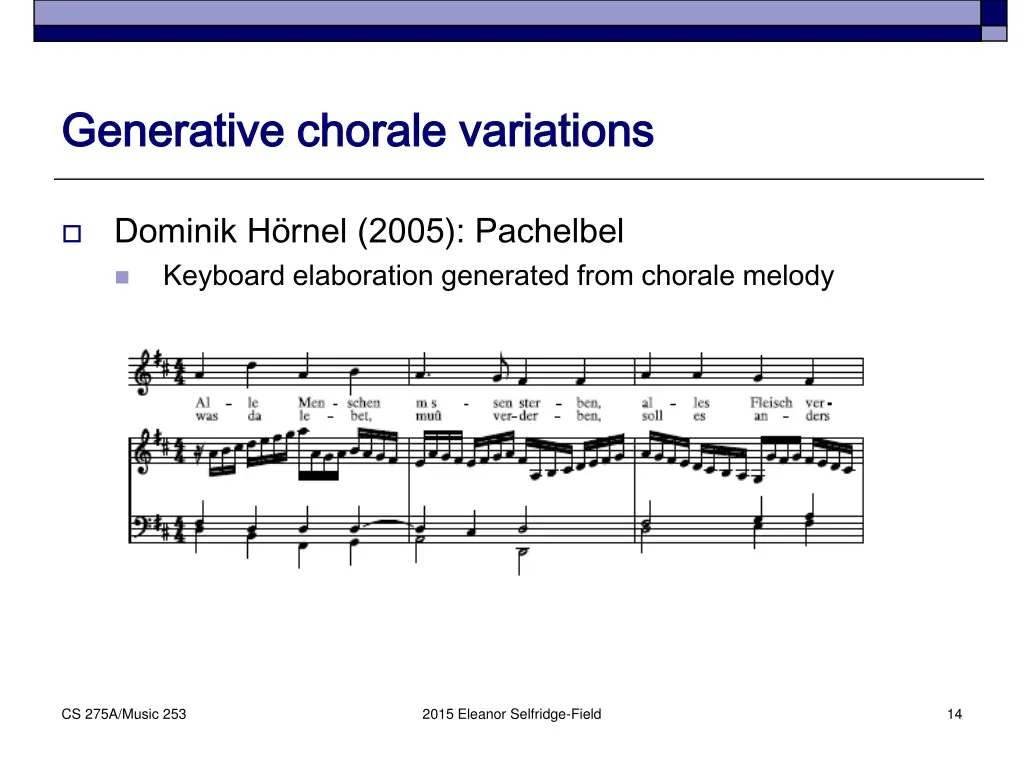 generative chorale variations generative chorale