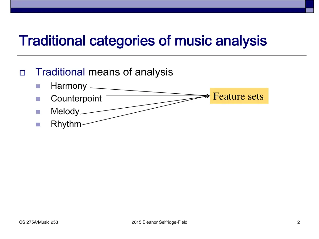 traditional categories of music analysis