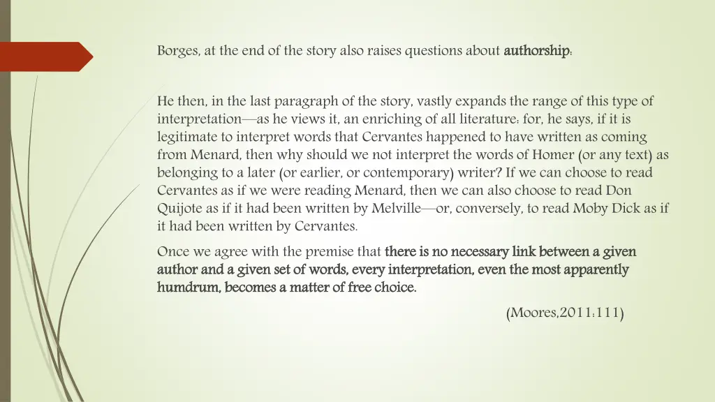 borges at the end of the story also raises