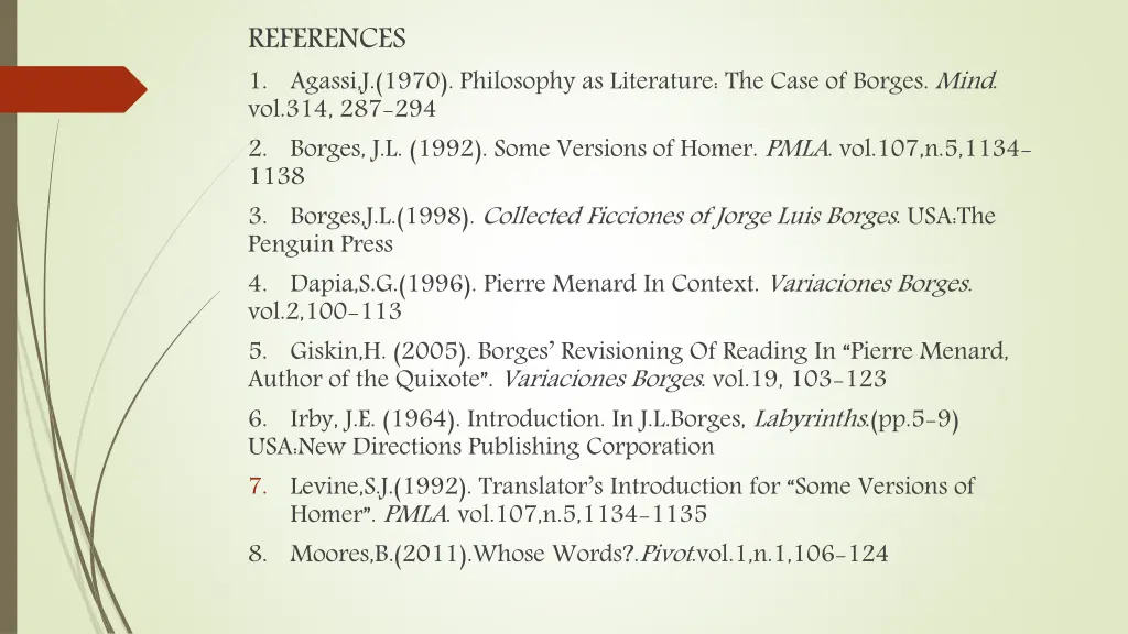 references 1 agassi j 1970 philosophy