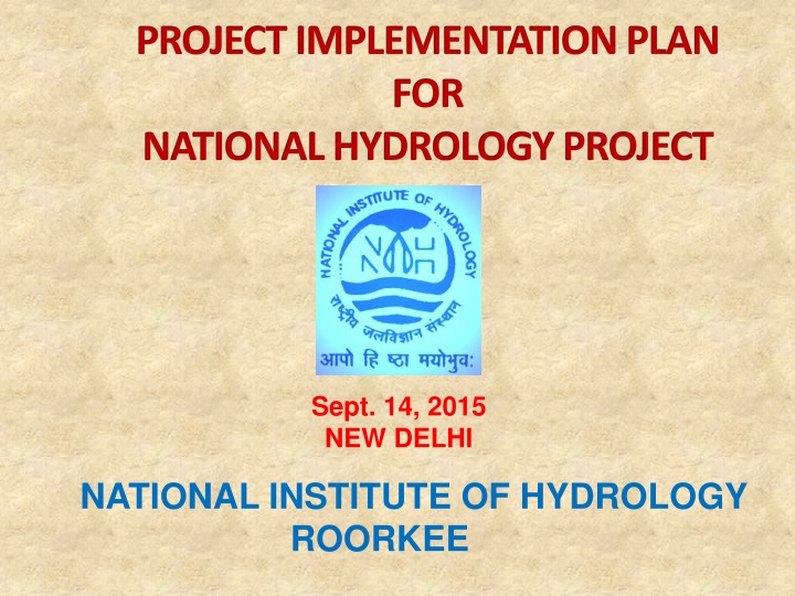 project implementation plan for national