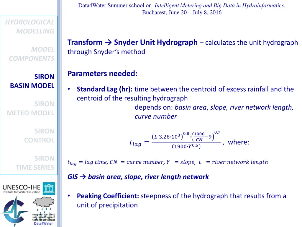 data4water summer school on intelligent metering 4