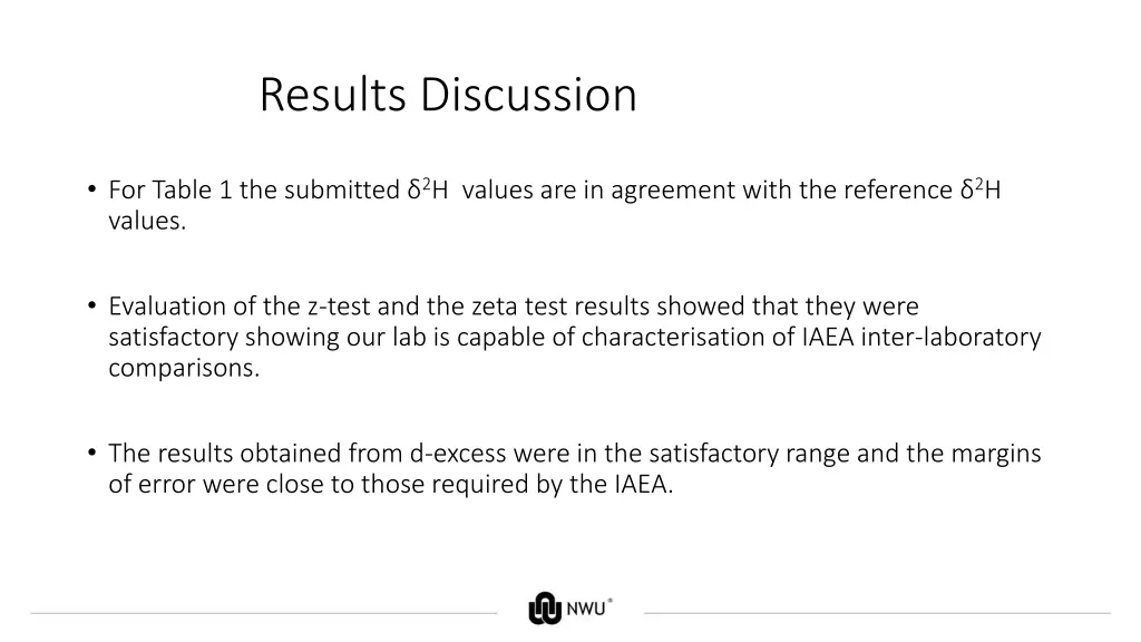 results discussion