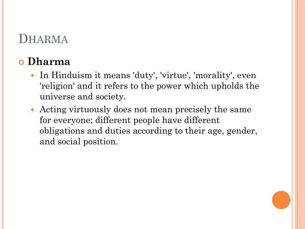 d harma
