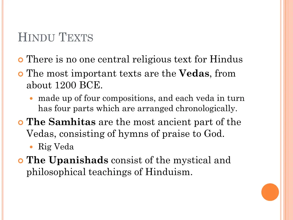 h indu t exts