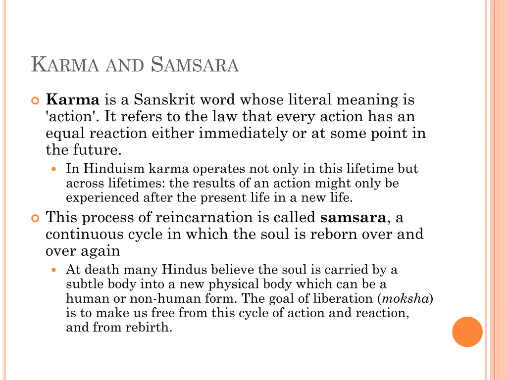 k arma and s amsara