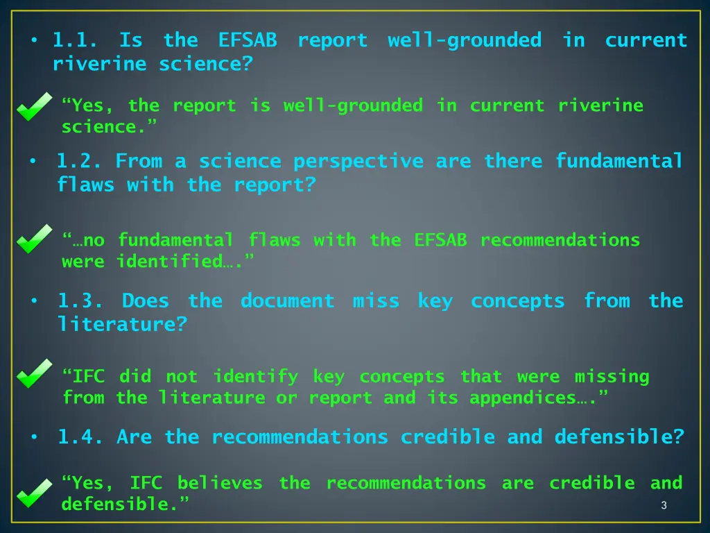 1 1 is the efsab report well grounded in current