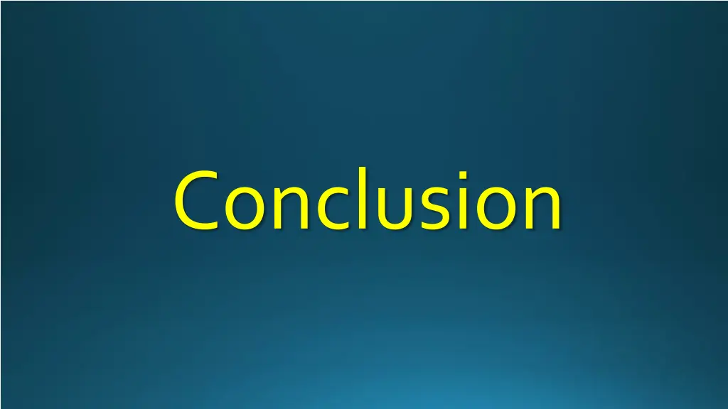 conclusion