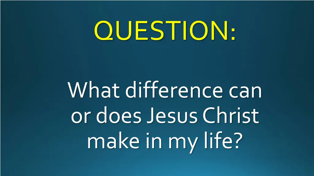 question