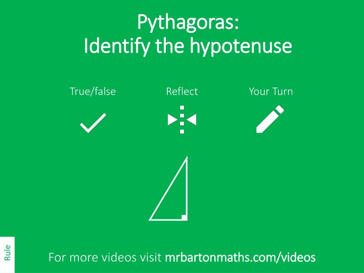 pythagoras pythagoras identify the hypotenuse