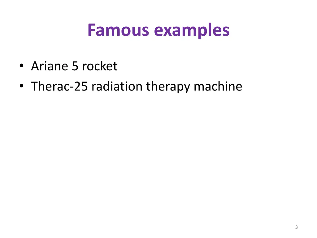 famous examples