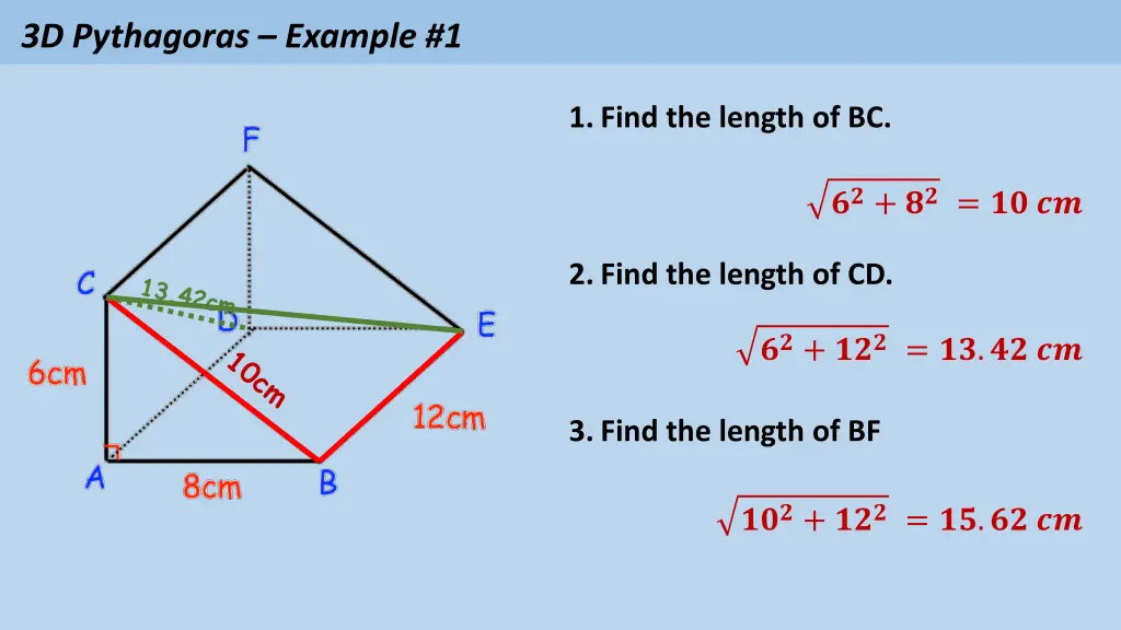 3d pythagoras example 1
