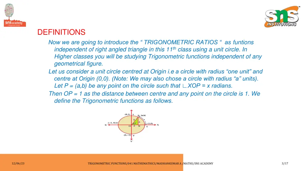 definitions now we are going to introduce