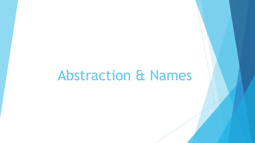 abstraction names