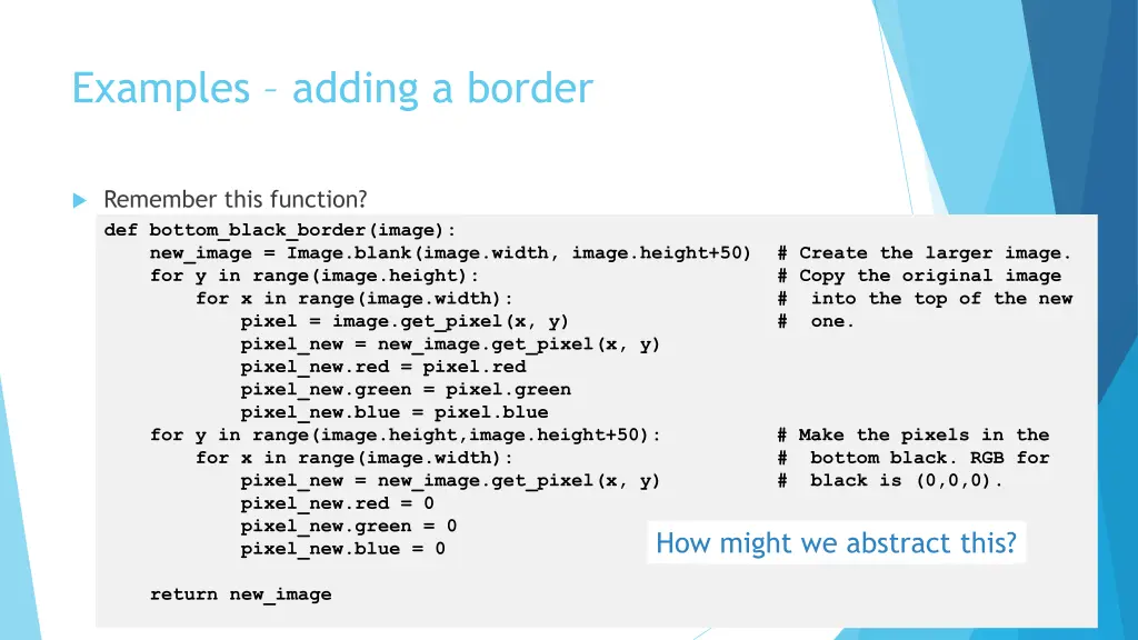 examples adding a border