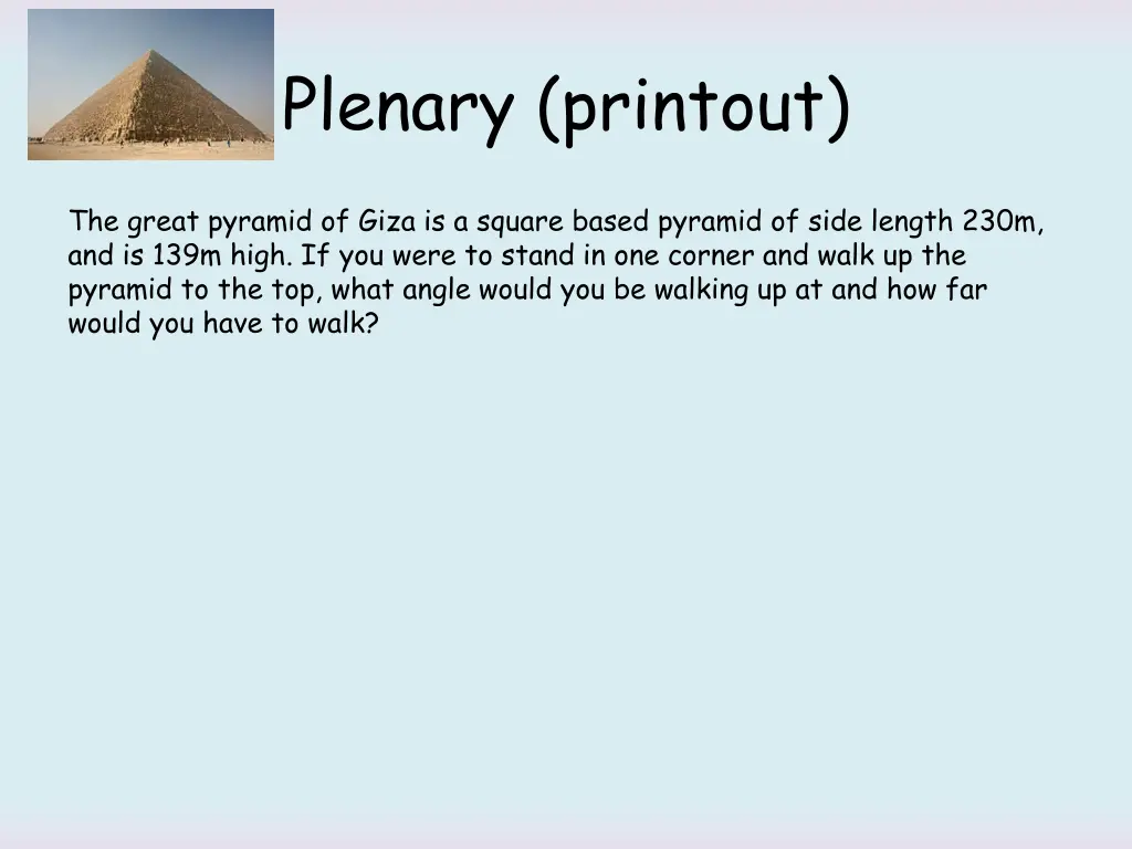 plenary printout