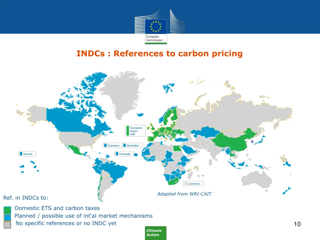 indcs references to carbon pricing
