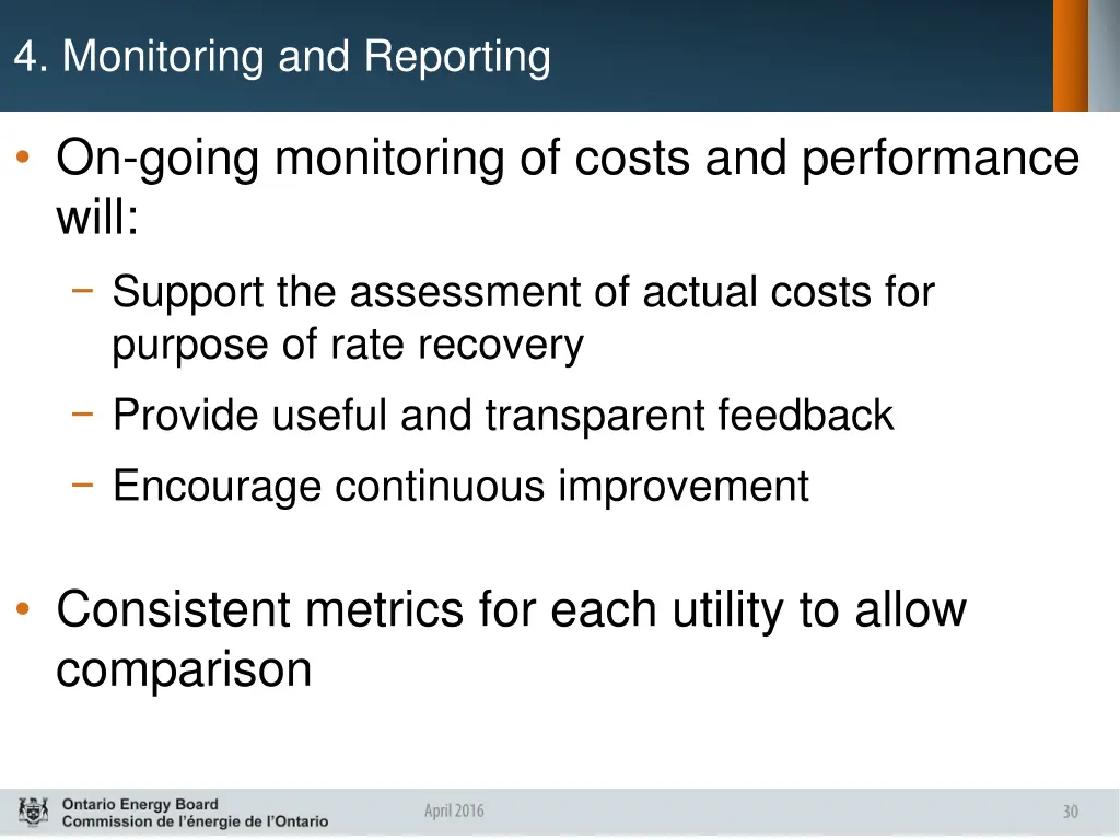 4 monitoring and reporting