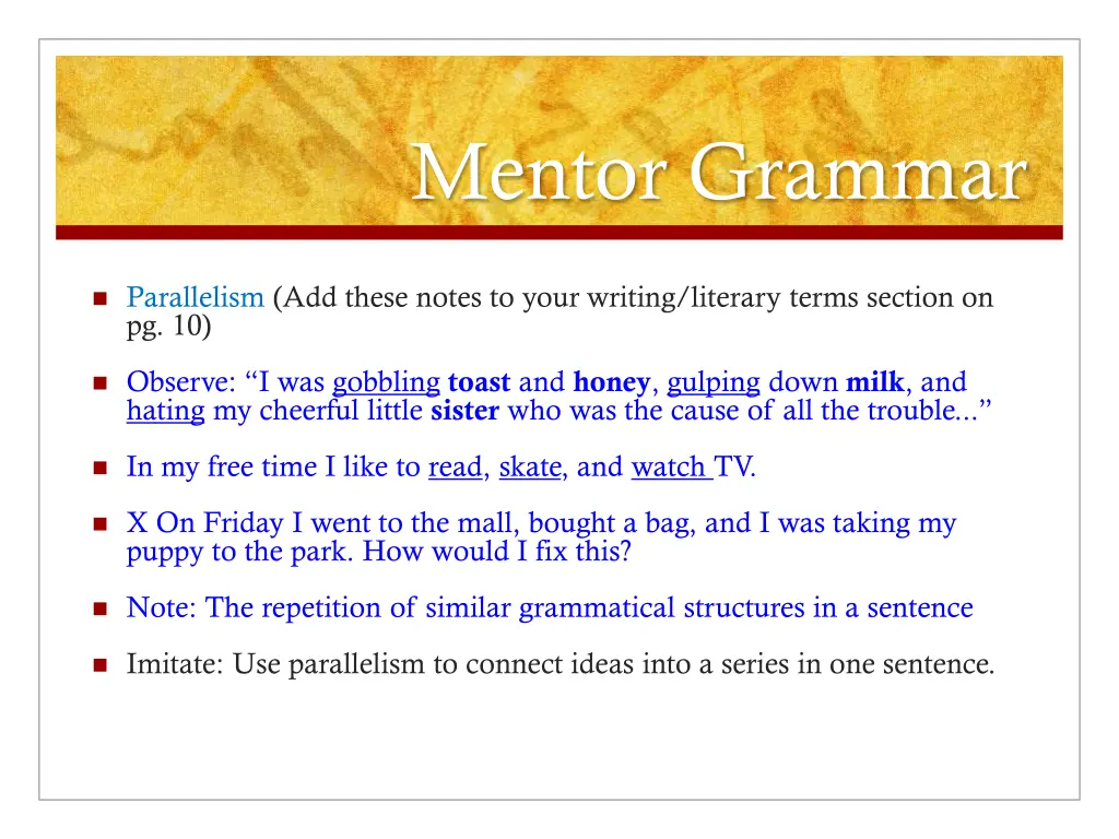 mentor grammar