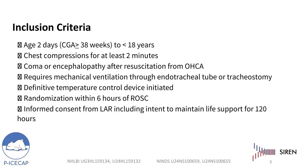 inclusion criteria