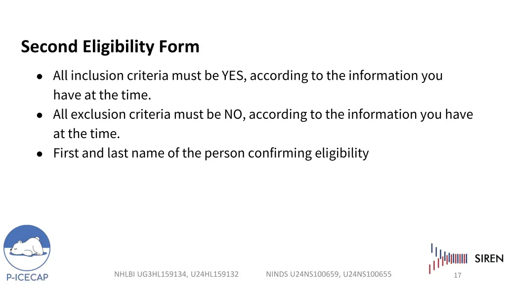 second eligibility form